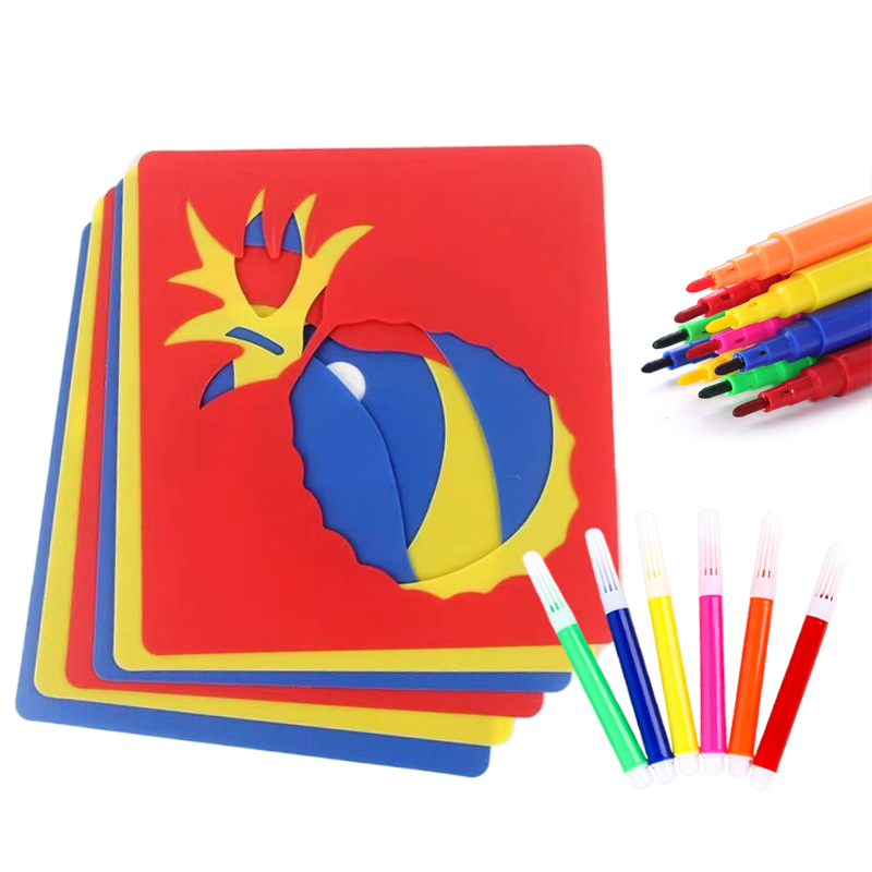 Painting Supplies - 10/20 Stück Malvorlage, Zeichenschablonen, DIY-Cartoon-Muster, Lehrmaterial,