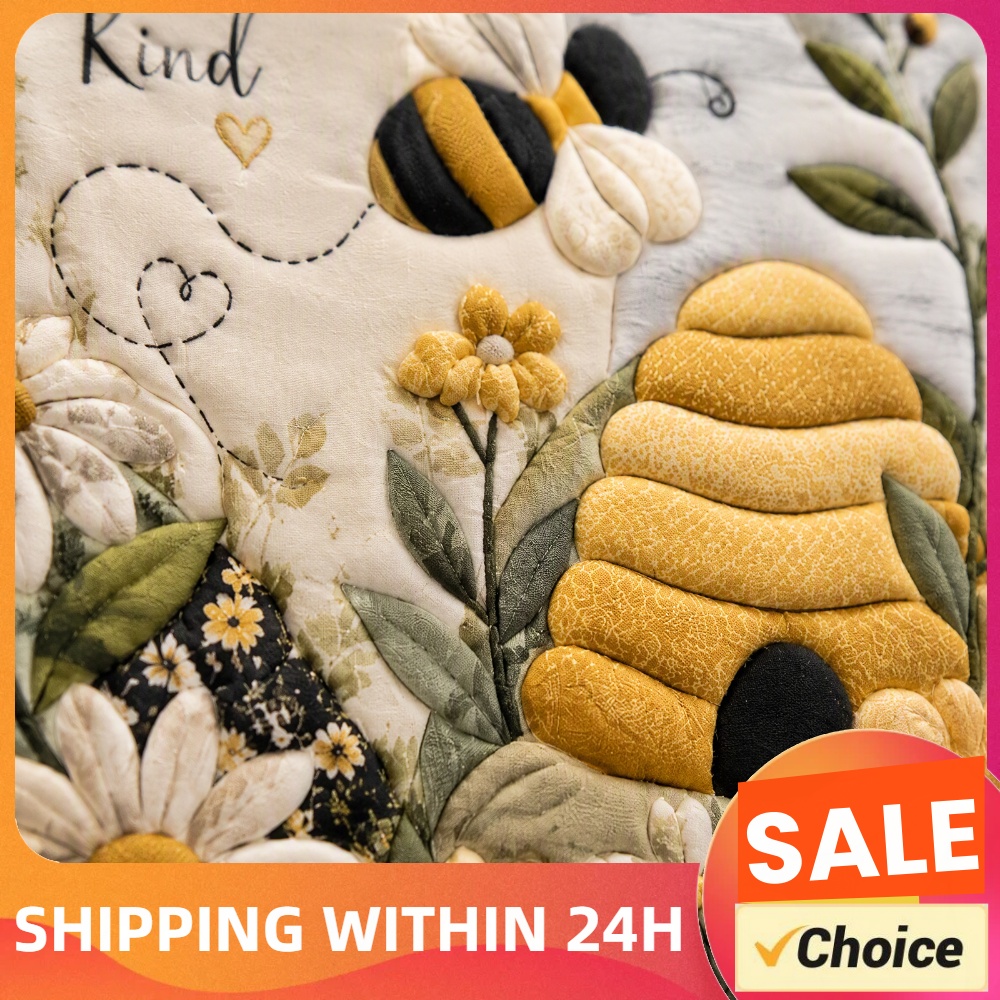 Sewing - Bienen-Themen DIY Stoffkunst-Set mit Rahmen &