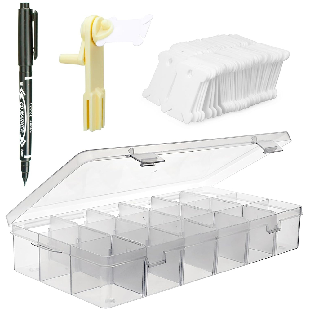 Stickgarn-Organizer mit 18 Fäc – Cotton Embroidery Thread Skeins Bewertung und Preis