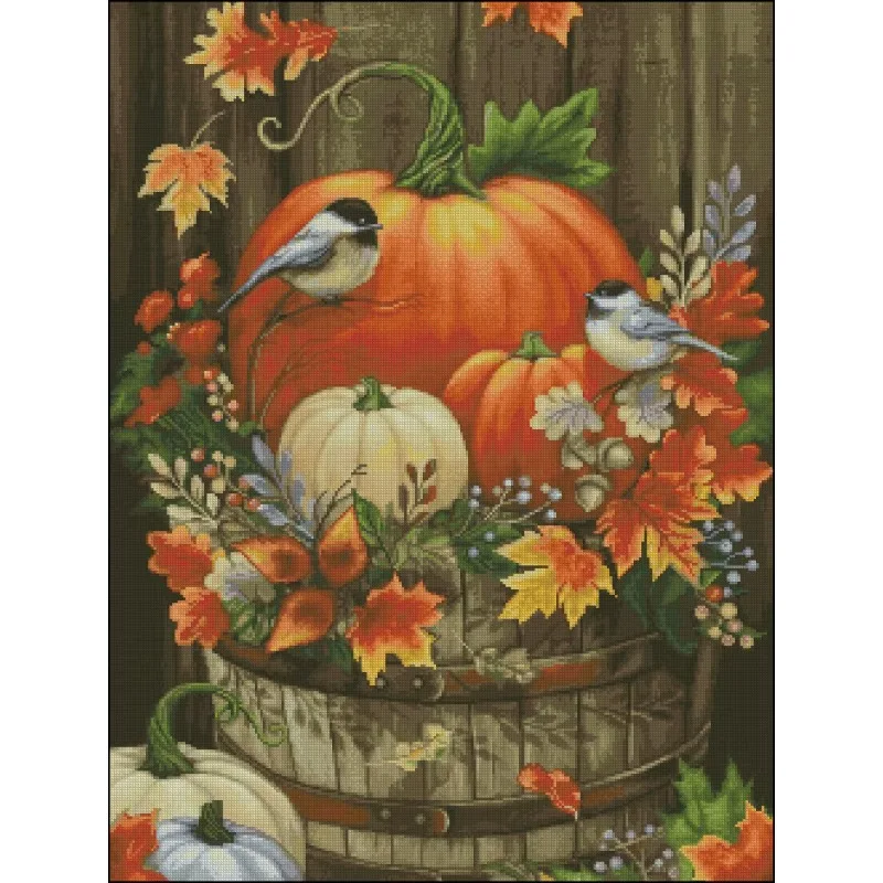 [ZZ3276-Kürbisvogel] |   Anfän – Cross Stitch Stamped Kits Beginners Bewertung und Preis
