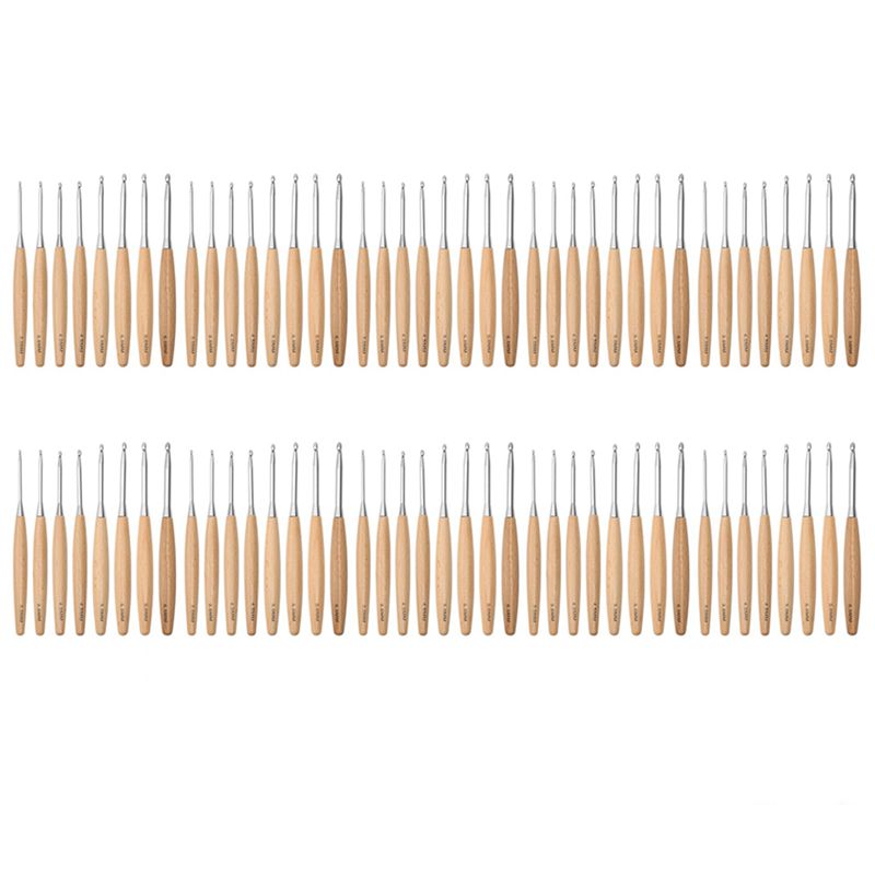 SEWS-80-teiliges Set Holzhäkel – Wooden Crochet Hooks Ergonomic Handle Bewertung und Preis