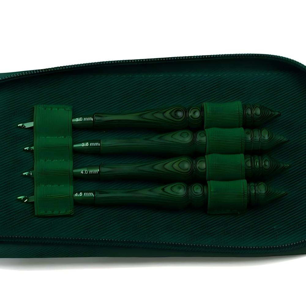 Häkelnadel-Set, grün, mit Kuns – Wooden Crochet Hooks Ergonomic Handle Bewertung und Preis