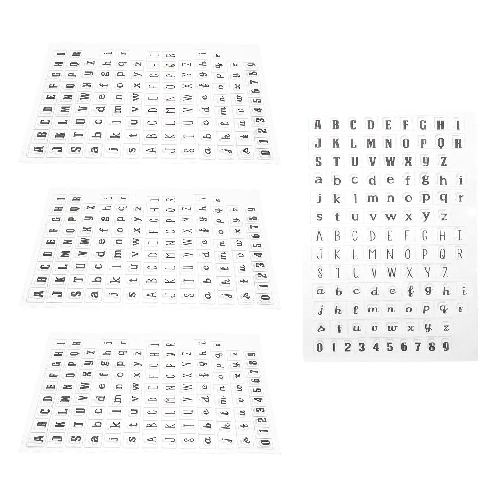 4 Stück transparente Silikon-A – Clear Silicone Stamps For Card Making Bewertung und Preis