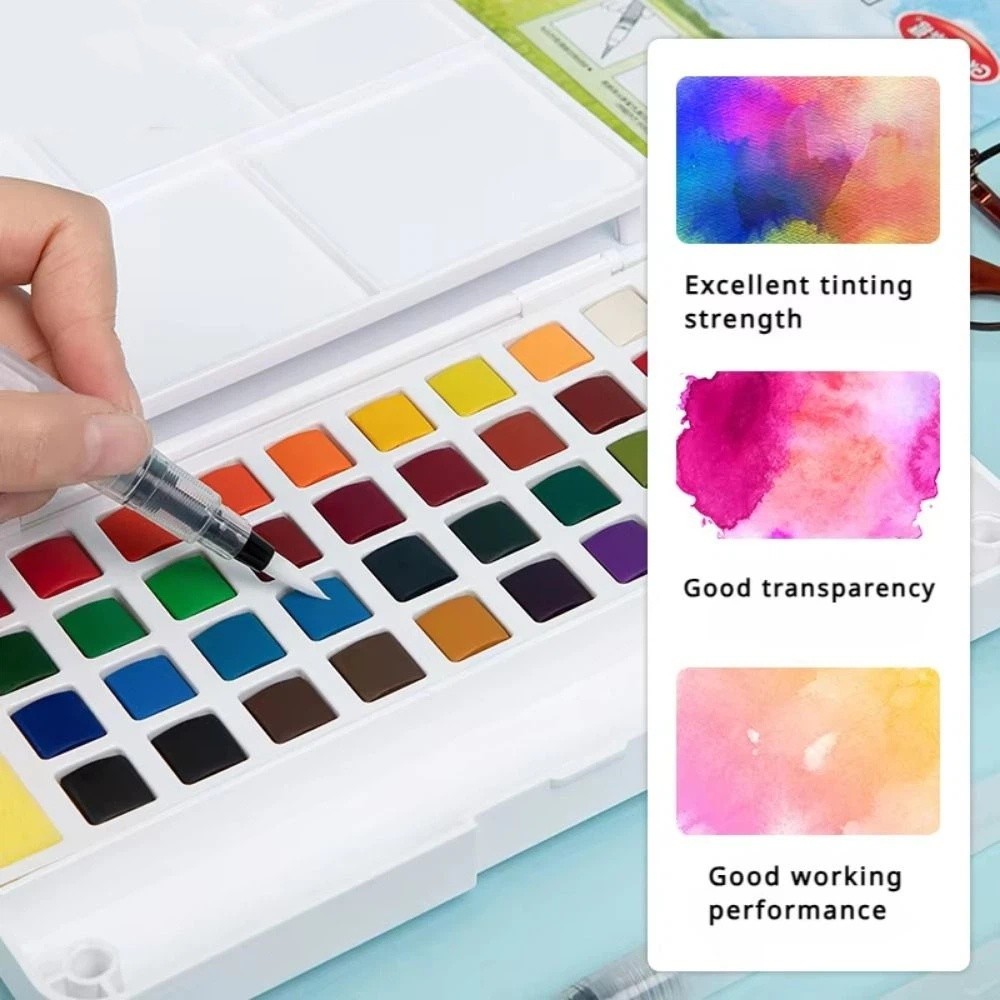 12/18/24/36 Farben, festes Aqu – Watercolor Paint Set Solid Pigment Bewertung und Preis