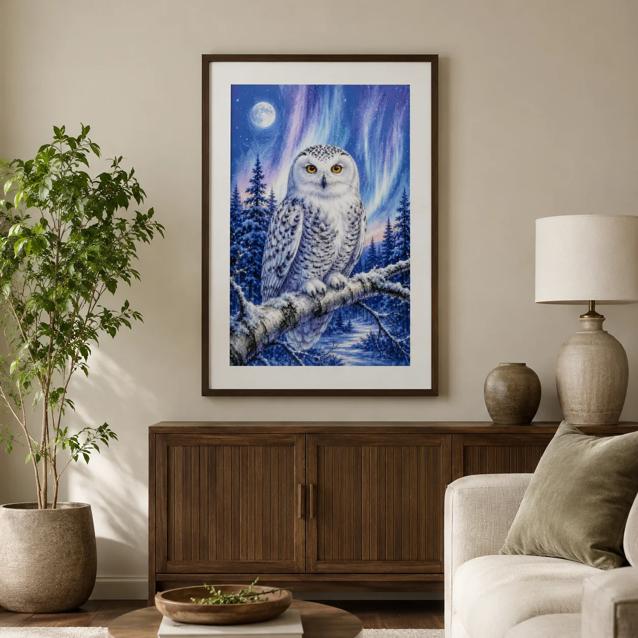 [ZZ8820-Winteruhr Eule] |   An – Cross Stitch Stamped Kits Beginners Bewertung und Preis