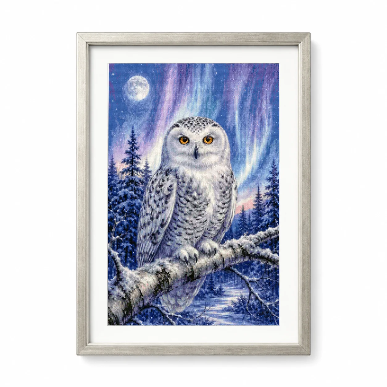 [ZZ8820-Winteruhr Eule] |   An – Cross Stitch Stamped Kits Beginners Bewertung und Preis